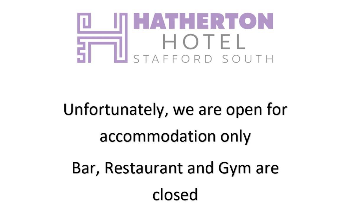 Stafford South Hatherton Hotel Penkridge Exteriér fotografie